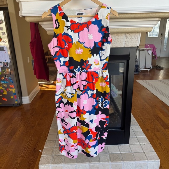 Whit Two Dresses & Skirts - Whit Two Petal Print Cross Back Cotton Summer Dress Size 4